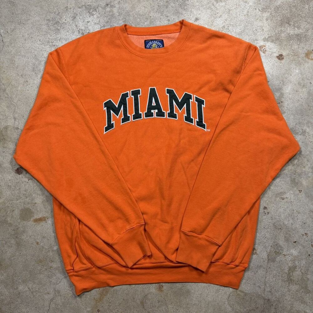 VTG 90s Steve & Barry’s Miami University Hurricanes Crewneck Size XL